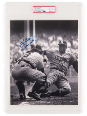 Lot #1272 Yogi Berra Signed Photograph - PSA GEM MINT 10 - Image 1