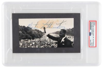 Lot #1057 Martin Luther King, Jr. Signed