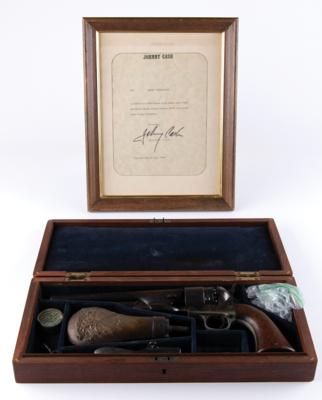 Lot #4040 Johnny Cash Cased Civil War Colt Model 1860 Army Revolver Presented to Gene Ferguson of Columbia Records - Image 2