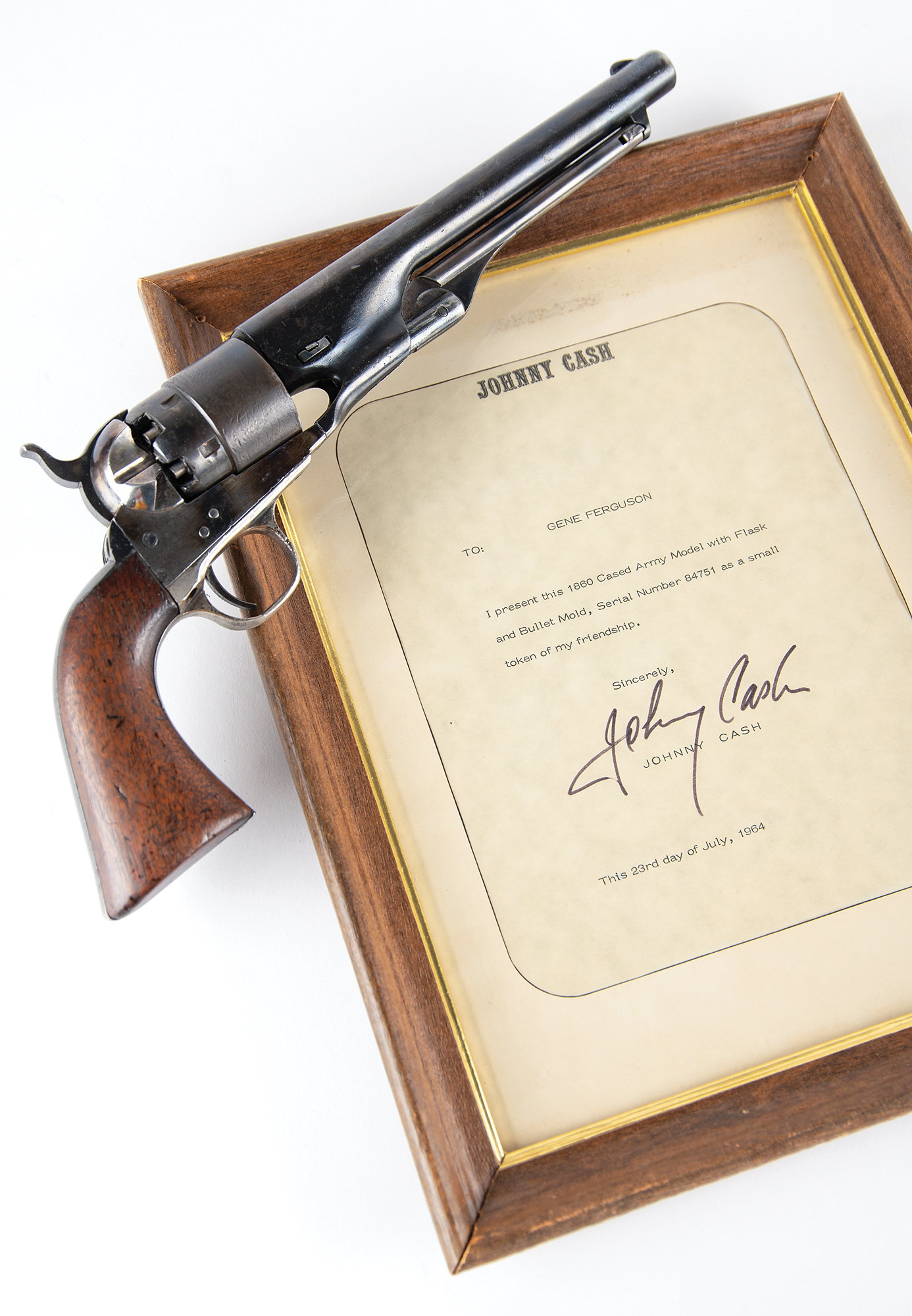 Lot #4040 Johnny Cash Cased Civil War Colt Model