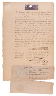 Lot #4013 Thomas Edison Document Signed for Light Bulb Patent: "Improvements in and connected with Electric Lamps" - Image 2