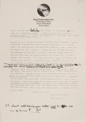 Lot #4043 John Lennon Typed and Hand-Annotated Letter to Paul and Linda McCartney - An Intense Letter Discussing Yoko, Art, the Media, and His Exit From the Beatles - Image 3