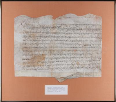 Lot #4018 King Henry VIII Rare Document Signed (1541) - Image 2