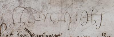 Lot #4018 King Henry VIII Rare Document Signed (1541) - Image 3