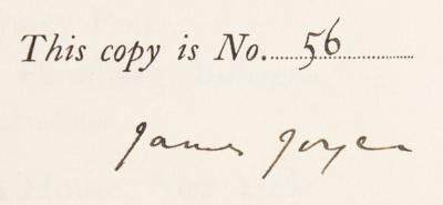 Lot #4035 James Joyce Signed Book - Ulysses (Limited Edition, 1936) - Image 2