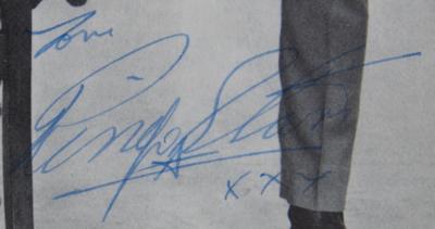 Lot #4042 Beatles Signed 1963 Program Page - Dezo Hoffman's Classic 'Collarless Suits' Portrait - Image 4