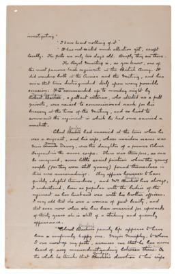 Lot #4034 Arthur Conan Doyle Handwritten Manuscript Page from the Sherlock Holmes Story 'The Crooked Man' - Image 2