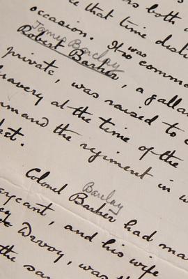 Lot #4034 Arthur Conan Doyle Handwritten Manuscript Page from the Sherlock Holmes Story 'The Crooked Man' - Image 3