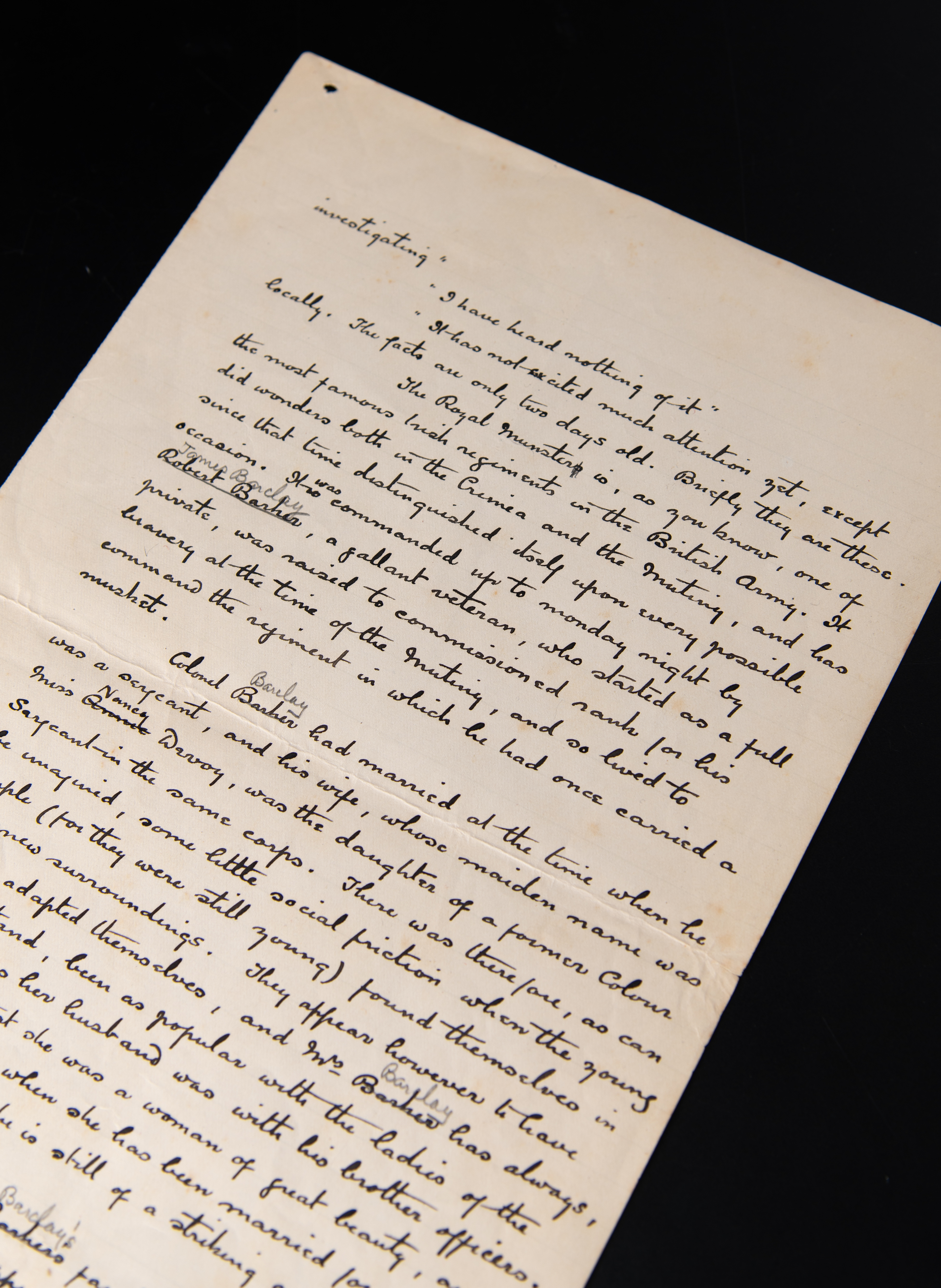 Lot #4034 Arthur Conan Doyle Handwritten