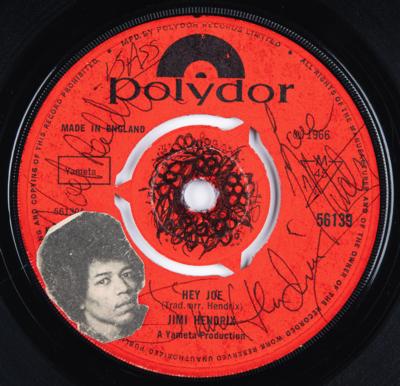 Lot #4044 Jimi Hendrix Experience Rare Signed 45 RPM Single - 'Hey Joe' - Image 2