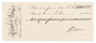 Lot #4038 Frederic Chopin Document Signed for the
