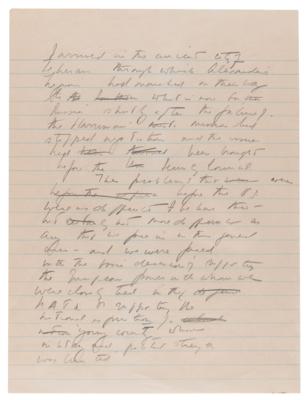 Lot #4004 John F. Kennedy Handwritten Manuscript on Security in the Middle East: "All of these different conflicts are concentrated in ancient Persia, now Iran" - Image 3