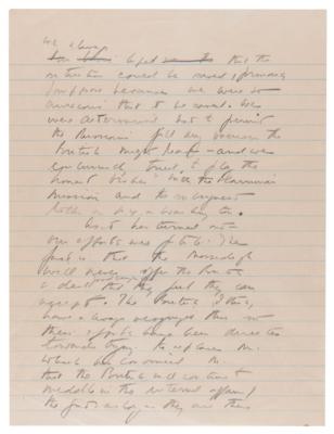 Lot #4004 John F. Kennedy Handwritten Manuscript on Security in the Middle East: "All of these different conflicts are concentrated in ancient Persia, now Iran" - Image 4