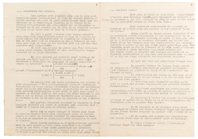 Lot #4049 Coco Chanel Rare Document Signed for Cannes Couture Workshop Lease - Image 2