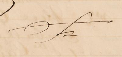 Lot #4048 Louis Vuitton Autograph Document Signed - Penned for a Founding Father's Descendent - Image 3