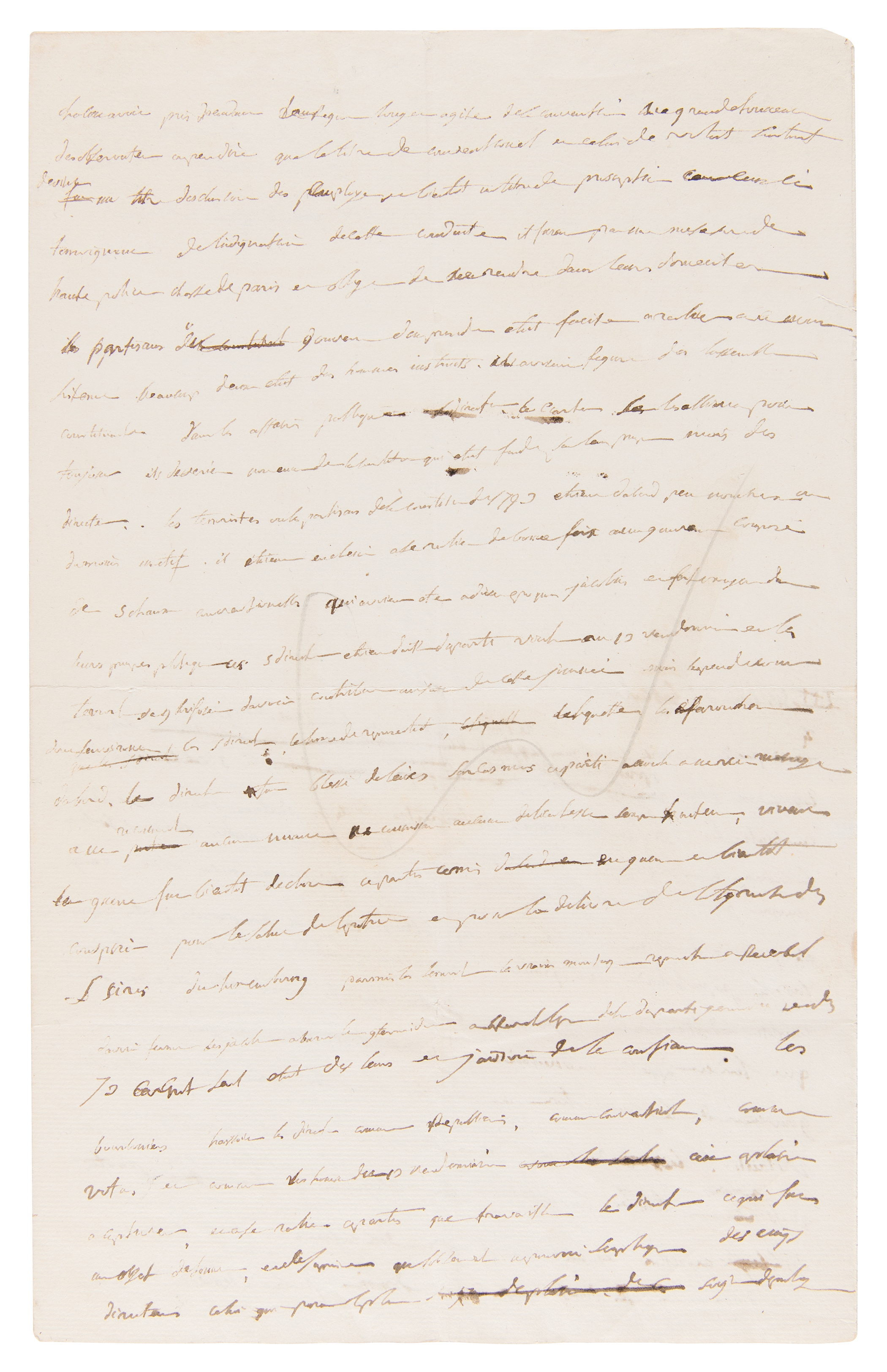 Lot #4019 Napoleon Lengthy Handwritten Manuscript on the French Directory, Prepared for His Memoirs - Image 3