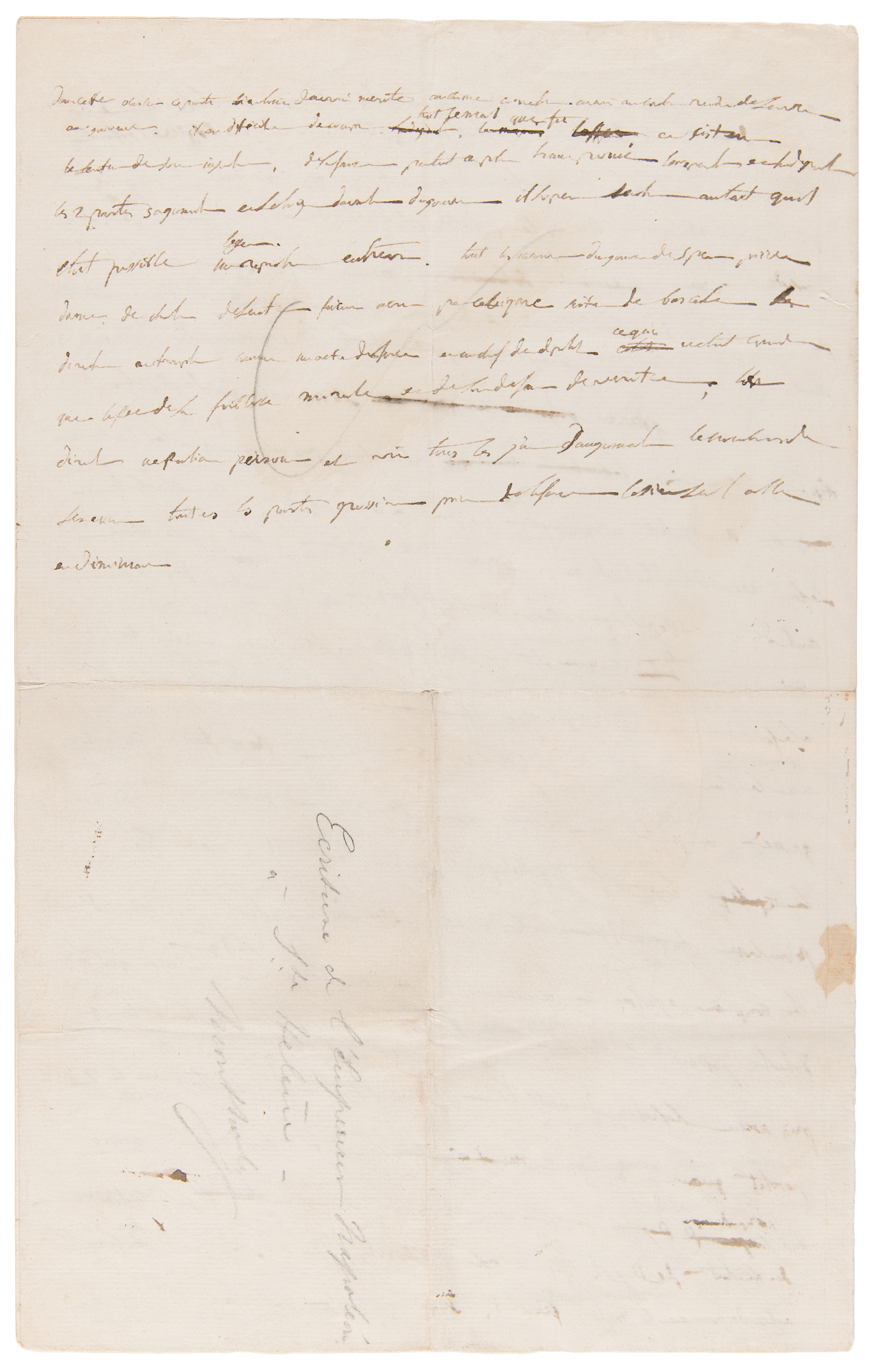 Lot #4019 Napoleon Lengthy Handwritten Manuscript on the French Directory, Prepared for His Memoirs - Image 5
