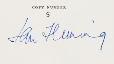 Lot #4037 Ian Fleming Limited Edition Signed Book - On Her Majesty's Secret Service, Presented to His Lover - Image 2