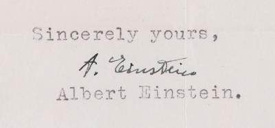 Lot #4016 Albert Einstein Rare Typed Letter Signed Writing His Famous E=Mc2 Equation - Image 2