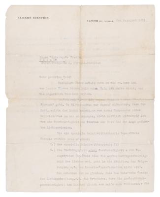 Lot #4014 Albert Einstein Typed Letter Signed, Explaining Special Relativity - Image 2