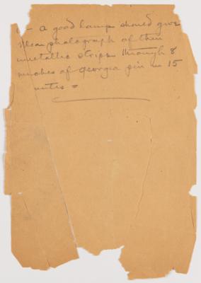 Lot #4011 Thomas Edison Handwritten Manuscript on X-Ray Experiments with Sketch of "the first Roentgen Ray lamp in the world" - Image 9