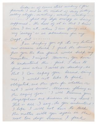 Lot #4047 Bruce Lee Autograph Letter Signed (1971) – The Martial Artist Writes About 'The Silent Flute,' Borrowing Money, and His Career-Saving "Hong Kong deal" - Image 3