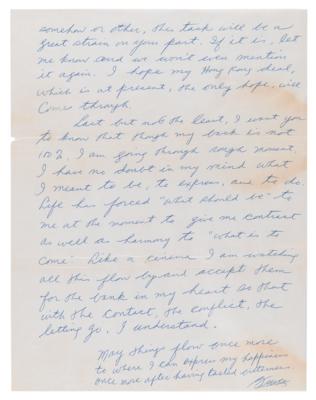 Lot #4047 Bruce Lee Autograph Letter Signed (1971) – The Martial Artist Writes About 'The Silent Flute,' Borrowing Money, and His Career-Saving "Hong Kong deal" - Image 4