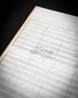 Lot #4046 Star Wars: John Williams Original Handwritten Music Manuscript for the Opening 'Star Wars Main Title' Theme - Image 1
