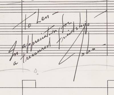 Lot #4046 Star Wars: John Williams Original Handwritten Music Manuscript for the Opening 'Star Wars Main Title' Theme - Image 3