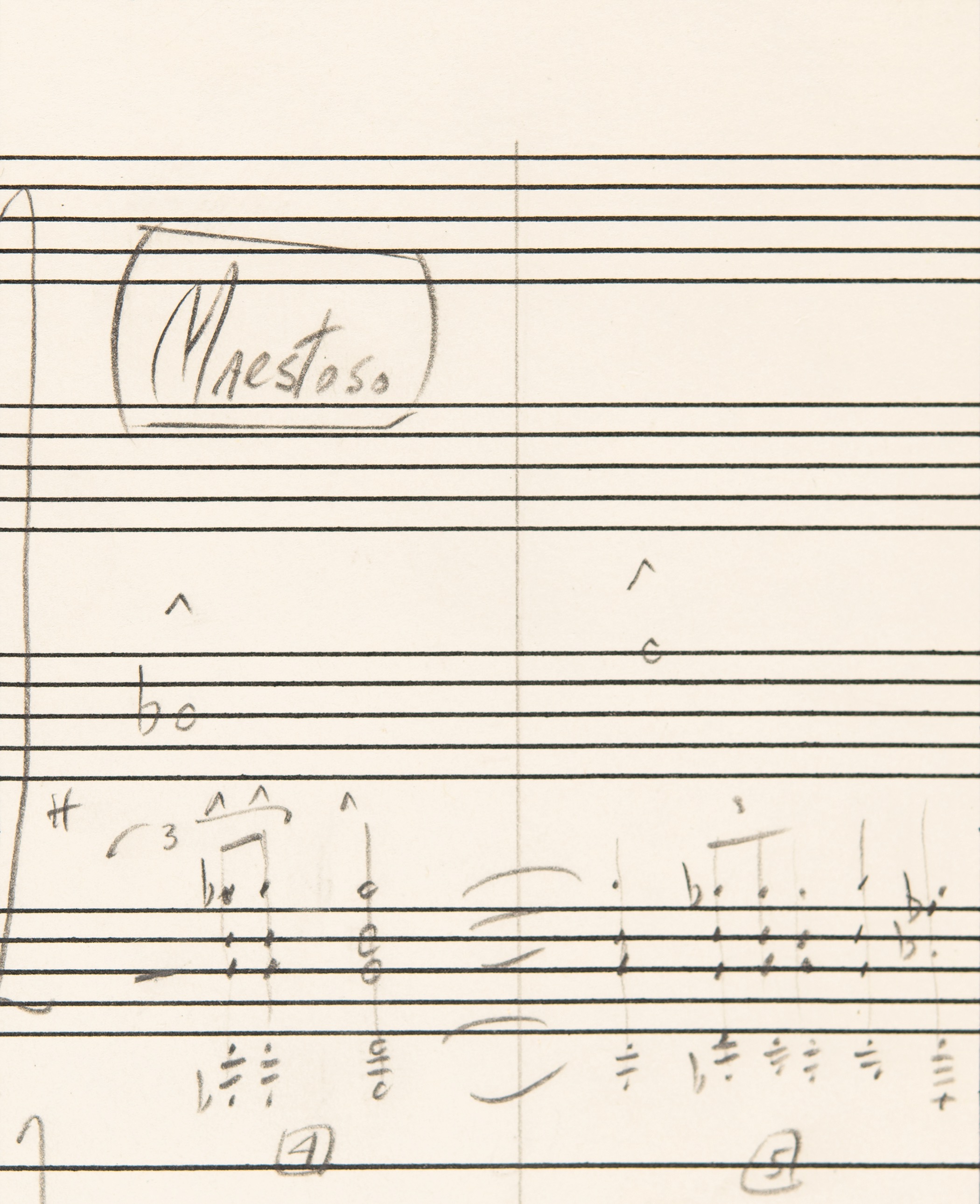 Lot #4046 Star Wars: John Williams Original Handwritten Music Manuscript for the Opening 'Star Wars Main Title' Theme - Image 6