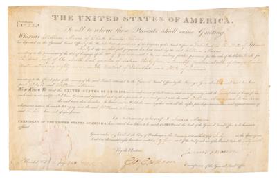 Lot #77 James Monroe Document Signed as President - Image 2