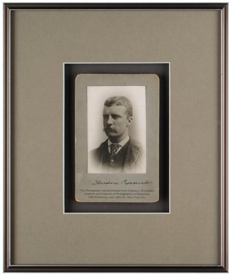 Lot #15 Theodore Roosevelt Signed Photograph - Mid-1880s Portrait - Image 2