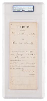 Lot #165 Frederick Douglass Document Signed - PSA