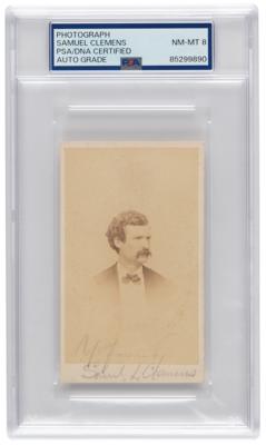 Lot #409 Samuel L. Clemens Signed Photograph - PSA