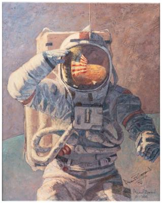 Lot #309 Alan Bean Signed Canvas Giclee Print: