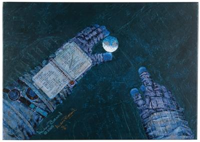 Lot #311 Alan Bean Signed Canvas Giclee Print: