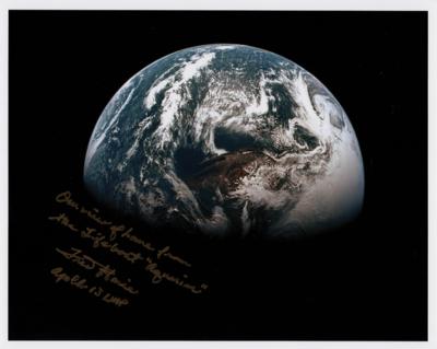 Lot #327 Fred Haise Signed Photograph - Image 1