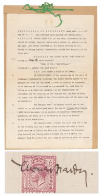 Lot #421 Thomas Hardy Document Signed for Tess of