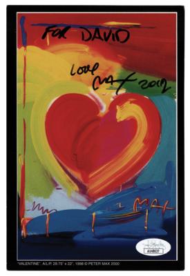 Lot #372 Peter Max Signed Postcard