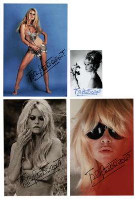 Lot #712 Brigitte Bardot (4) Signed Photographs