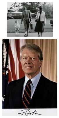 Lot #27 Jimmy Carter (2) Signed Photographs - Image 1