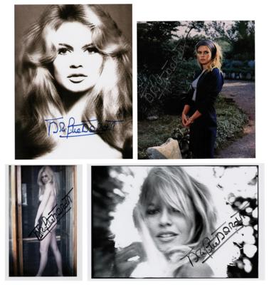 Lot #714 Brigitte Bardot (4) Signed Photographs - Image 1