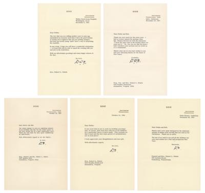 Lot #37 Dwight D. Eisenhower (5) Typed Letters Signed - Image 1