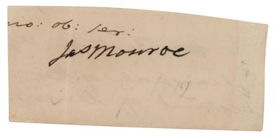 Lot #78 James Monroe Signature - Image 1