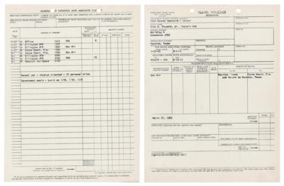 Lot #334 Alan Shepard Signed and Filled-Out 'Travel Memorandum' for "Apollo 9 activities" - Image 2