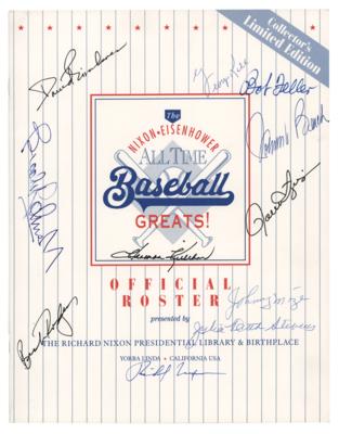 Lot #79 Richard Nixon and Baseball Legends Signed Program - Image 1