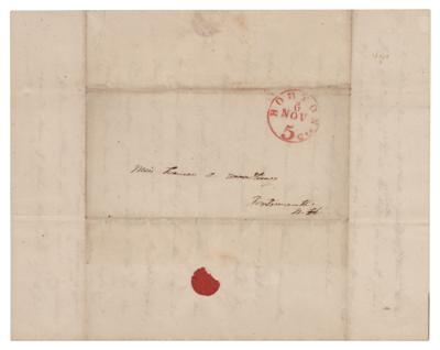 Lot #256 Levi Woodbury (2) Autograph Letters Signed - Image 4