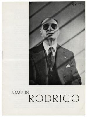 Lot #560 Joaquin Rodrigo Annotated and Signed