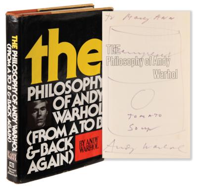 Lot #351 Andy Warhol Signed Book with Campbell's