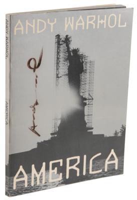 Lot #385 Andy Warhol Twice-Signed Book - America - Image 4